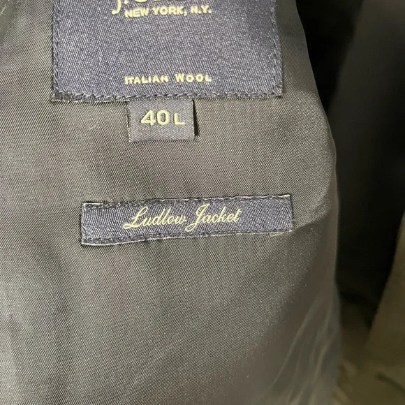 J. Crew Loro Piana Wool Ludlow Jacket Blazer Suit Dark Gray Grey 40L 40 Long